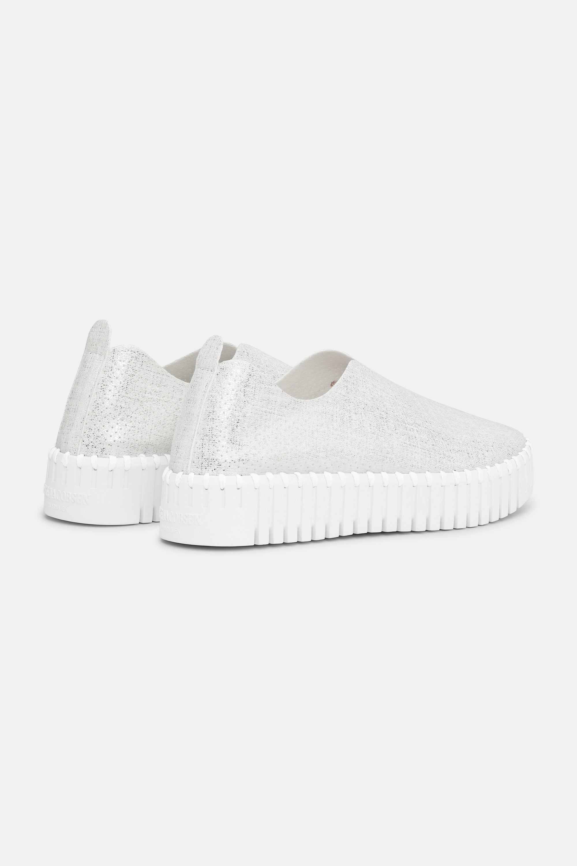 Tulip Plateauschuhe Glitter - White White